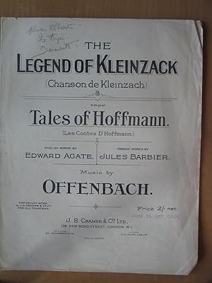 Bild des Verkufers fr The Legend of Kleinzack (Chanson De Kleinzach) from Tales of Hoffman zum Verkauf von EbenezerBooks