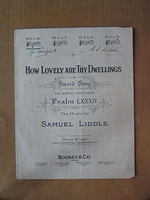 How Lovely are Thy Dwellings - sacred Song from Psalm LXXXIV