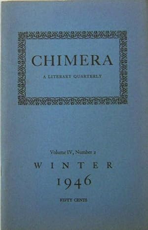 Seller image for The Chimera A Literary Quarterly Volume IV Number 2 for sale by Derringer Books, Member ABAA