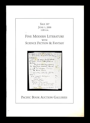 PBA Galleries (Pacific Book Auction Galleries) Sale 207 Catalogue for June 1, 2000 / Fine Modern ...