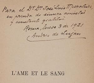 L'Âme et le Sang : Poème