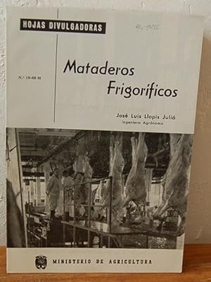 Seller image for Hojas Divulgadoras. MATADEROS FRIGORFICOS for sale by EL RINCN ESCRITO