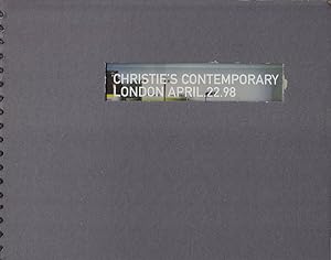 Christie's Contemporary London April 22, 1998