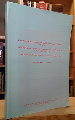 Image du vendeur pour European Bibliography of Slavic and East European Studies: Volume XVIII - 1992 mis en vente par Stephen Peterson, Bookseller