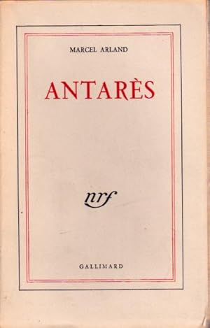 Imagen del vendedor de Antars a la venta por L'ivre d'Histoires
