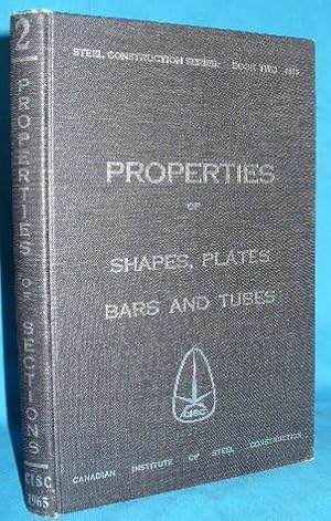 Immagine del venditore per Properties of Shapes, Plates, Bars and Tubes. 2nd Edition venduto da Alhambra Books