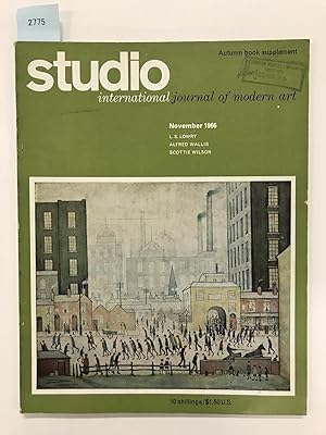 Studio International. Incorporating The Studio. International Journal of Modern Art. Vol. 172 / n...
