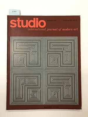 Studio International. Incorporating The Studio. International Journal of Modern Art. Vol. 174 / n...