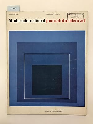 Studio International. Incorporating The Studio. International Journal of Modern Art. Vol. 176 / n...