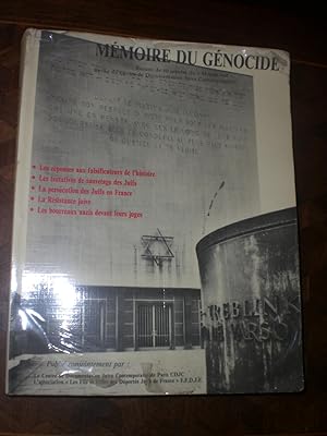 Seller image for Mmoire du gnocide Recueil de 80 articles du "Monde juif", Revue du centre de documentation juive contemporaine for sale by Magnus