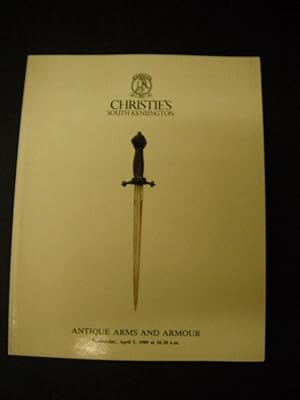 Christie's Sale Catalogue South Kensington - Wednesday April 5th 1989: Antique Arms and Armour