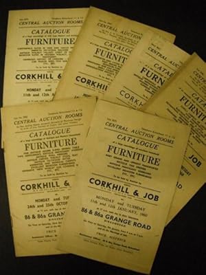 6 Corkhill & Job Auction Catalogues Various Dates 1959-1960: 86 & 86a Grange Road, Birkenhead