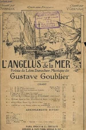 Seller image for L'ANGELUS DE LA MER - CHANT. for sale by Le-Livre