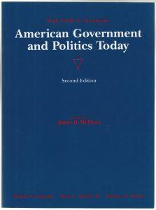 Bild des Verkufers fr Study Guide to Accompany American Government and Politics Today zum Verkauf von HORSE BOOKS PLUS LLC