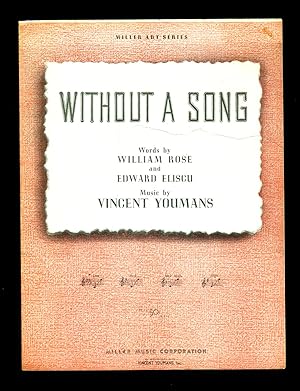 Seller image for Without A Song / 1929 Original Vintage Sheet Music (William Rose, Edward Eliscu, Vincent Youmans) for sale by Singularity Rare & Fine