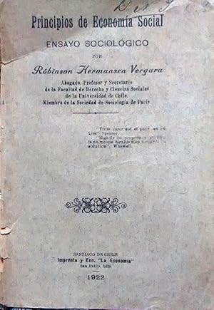 Principios de economía social. Ensayo sociológico