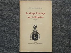 Immagine del venditore per Un village provenal sous la Rvolution. venduto da Tir  Part