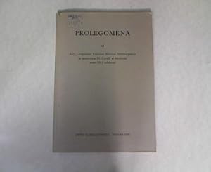 Imagen del vendedor de Prologomena ad Acta Congressus historiae Slavicae Salisburgensis in memoriam SS. Cyrilli et Methodii anno 1963 celebrati Annales Instituti Slavici a la venta por Antiquariat Bookfarm