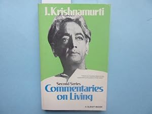 Bild des Verkufers fr Commentaries on Living. Second Series. From the Notebook of J. Krishnamurti. Edited by D. Rajagopal. zum Verkauf von Antiquariat Heinzelmnnchen