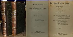 Seller image for Hau- und Bau-Steine zu einer Literatur-Geschichte der Deutschen : Wahrheit und keine Dichtung. Sechs Hefte in zwei Bnden. Heft 1: Vater Gleim der "Seher Gottes". Heft 2: Voens Luisen-Tempel. Heft 3: Drei Stichproben aus der Goethe-Literatur. Heft 4: Vo und Dichter-Bataillen. Heft 5 u. 6: "Der Himmel voller Geigen" in Weimar. Angebunden vom selben Autor: Don Quixote und Sancho Pansa auf dem liberalen Parnasse. for sale by Antiquariat Carl Wegner