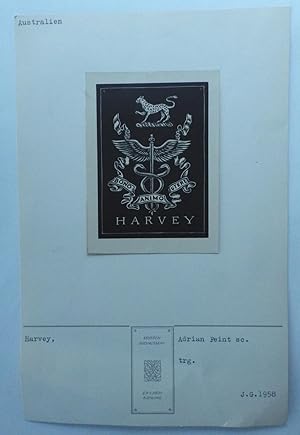Bookplate for Harvey;