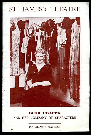 Immagine del venditore per And Her Company of Characters': Souvenir Theatre Programme Performed at St. James's Theatre, London venduto da Little Stour Books PBFA Member