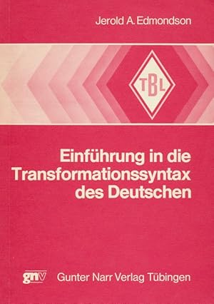 Image du vendeur pour Einfhrung in die Transformationssyntax des Deutschen. mis en vente par Antiquariat Bernhardt