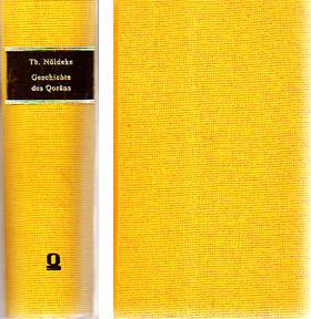 Seller image for Geschichte des Qorans, Drei Teile in Einem Band for sale by Sutton Books