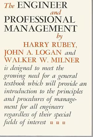 Imagen del vendedor de The Engineer and Professional Management (3rd edition) a la venta por Bookfeathers, LLC