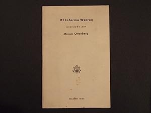 Seller image for El informe Warren analizado por Miriam Ottenberg for sale by Libros Dickens