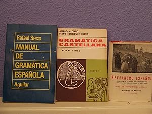 Seller image for REFRANERO ESPAOL +MANUAL DE GRAMTICA ESPAOLA + GRAMTICA CASTELLANA for sale by Libros Dickens