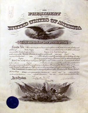 1914 Woodrow Wilson Signed Military Appointment