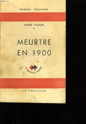Imagen del vendedor de MEUTRE EN 1900. a la venta por Le-Livre