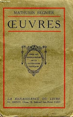 Bild des Verkufers fr OEUVRES zum Verkauf von Le-Livre