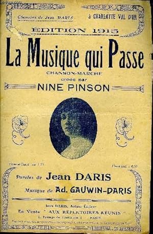 Seller image for LA MUSIQUE QUI PASSE for sale by Le-Livre