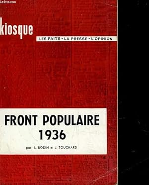 Bild des Verkufers fr FRONT POPULAIRE 1936 zum Verkauf von Le-Livre