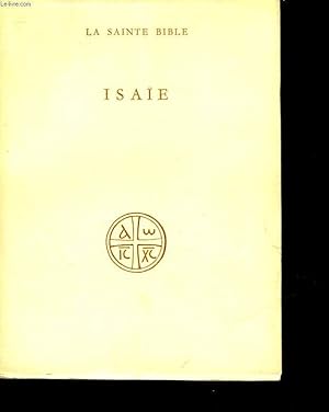 Seller image for ISAIE for sale by Le-Livre