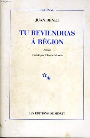 Image du vendeur pour TU REVIENDRAS A REGION mis en vente par Le-Livre