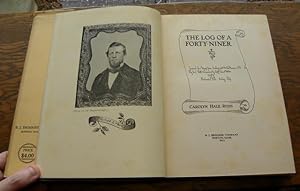 Seller image for THE LOG OF A FORTY-NINER. for sale by Parnassus Book Service, Inc