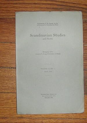 Scandinavian Studies and Notes May 1918