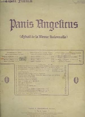 Seller image for PANIS ANGELICUS - ORGUE + CHANT SOPRANO OU TENOR. for sale by Le-Livre