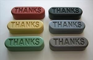 Visible Markers "THANKS" (Complete set of 6 ingots/multiples: each SIGNED by Allan McCollum)