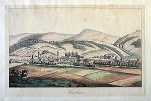 Gesamtansicht von Wiesbaden. Um 1820
