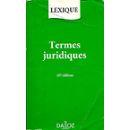 Seller image for LEXIQUES DE TERMES JURIDIQUES for sale by secretdulivre