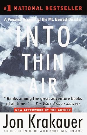 Imagen del vendedor de Into Thin Air : A Personal Account of the Mt. Everest Disaster a la venta por AHA-BUCH GmbH
