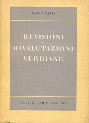 REVISIONI E RIVALUTAZIONI VERDIANE, Torino, ERI edizioni Rai, 1952