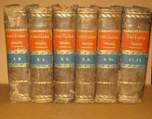 Théatre de Voltaire, édition stéreotype d'après le procedé de Firmin Didot (12 tomi in 6 volumi),...