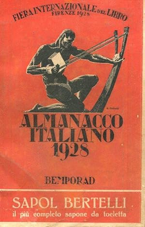 ALMANACCO ITALIANO, piccola enciclopedia popolare ANNO 1928, Firenze, Bemporad & figlio, 1928