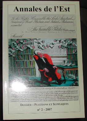 Image du vendeur pour Annales de l'Est ? 6me srie ? 57me anne ? N 2 ? 2007. mis en vente par alphabets
