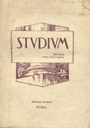 STUDIUM - 1921-1926 - rivista universitaria - 1 - 20 FASCICOLI , Roma, F.U.C.I., 1921